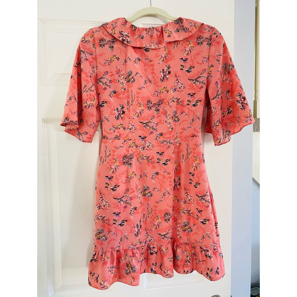 TOPSHOP MINI FLORAL RUFFLE DRESS - Picture 5 of 6